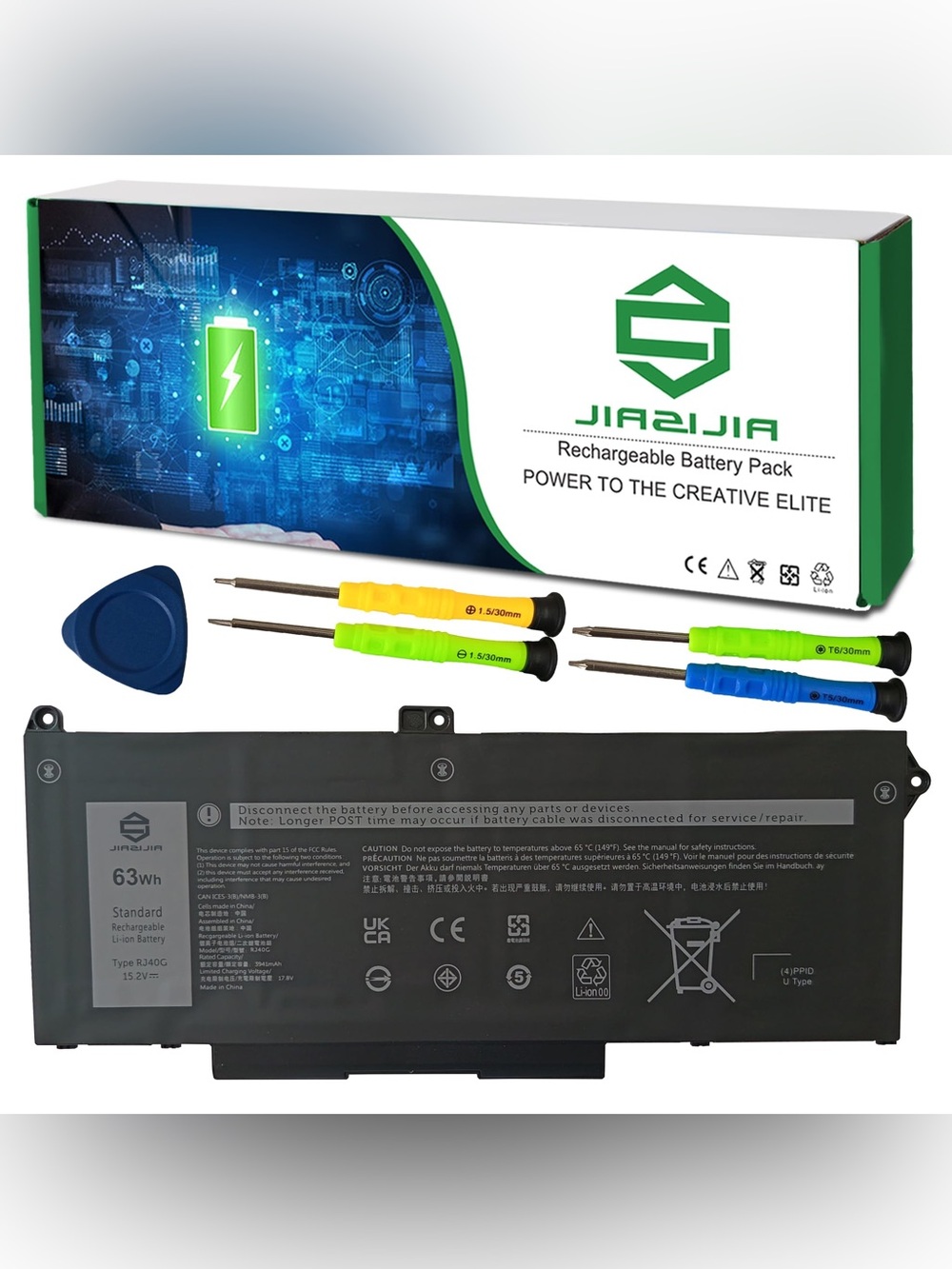 Laptop Battery Replacement For Dell Latitude 5420 5520 Precision 3560 Notebook
